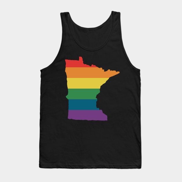 Minnesota State Rainbow Tank Top by n23tees